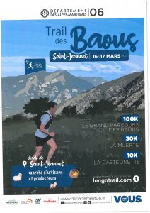 Trail des Baous, les 16 et 17 mars (10 km, 30 km, 100 km)
