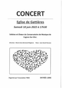 Concert Théo Samedi 18 juin – 17h30 Eglise St Nicolas
