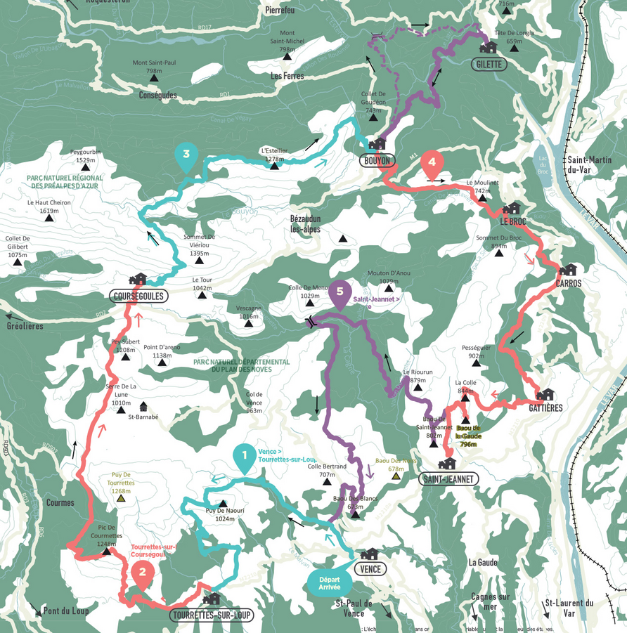 Le Grand Parcours des Baous – Rando itinérante de 5j